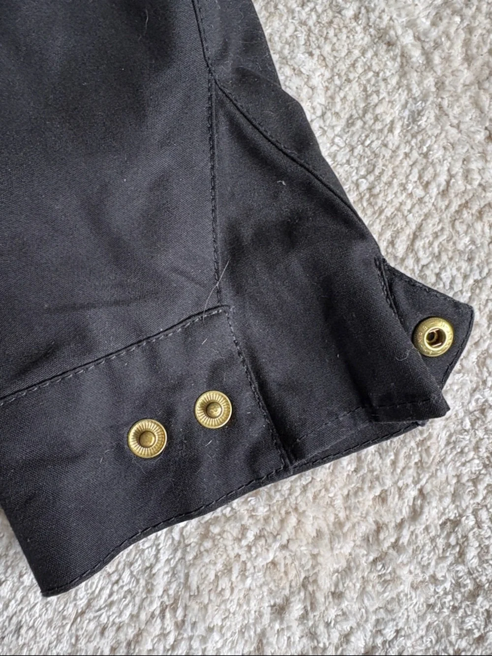 Mens Barbour International Wax Jacket - black, 42 - Picture 9 of 13